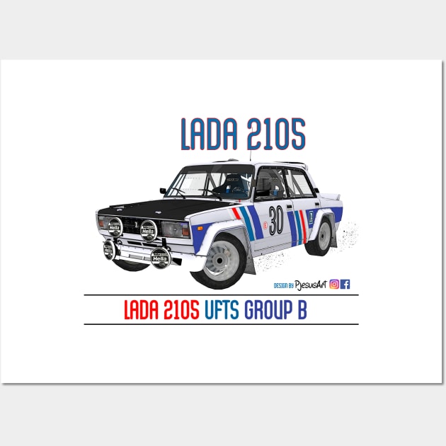 Lada 2105 VFTS Group B Front 01 Wall Art by PjesusArt